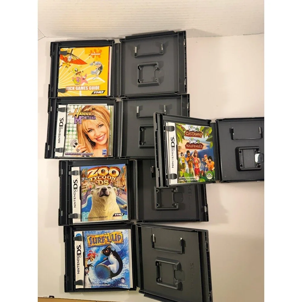 Nintendo DS Case Lot Of 13 NO GAMES SpongeBob Sims 2 Shaun White COD Manuals